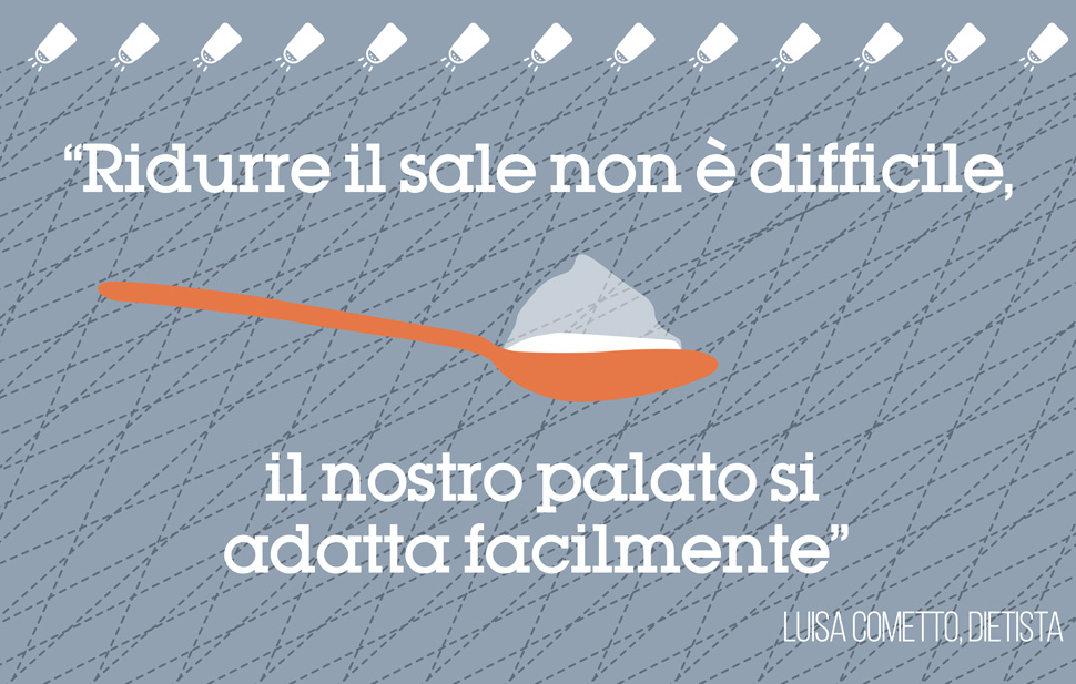 ridurre il sale fa bene alla salute